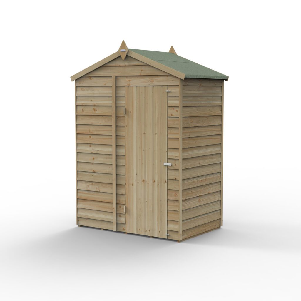 4LIFE Apex Shed 5×3 – Single Door – No Window 5013053199480 2